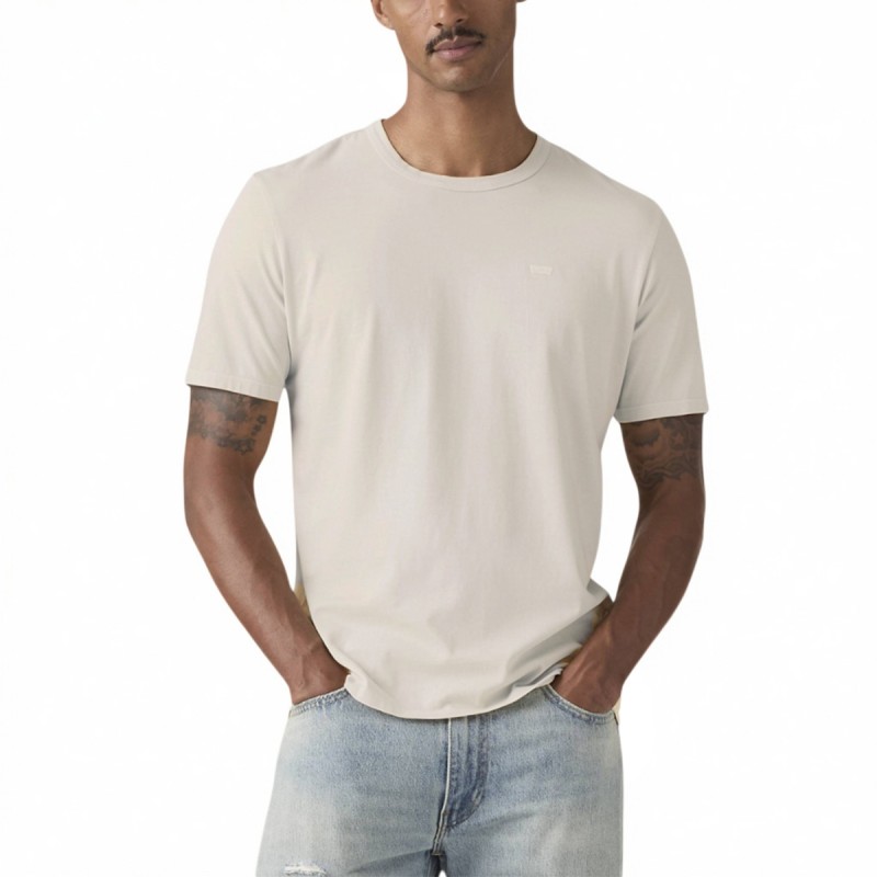 Levis Camiseta Original Beige Garment Dye Rutabaga Hombre