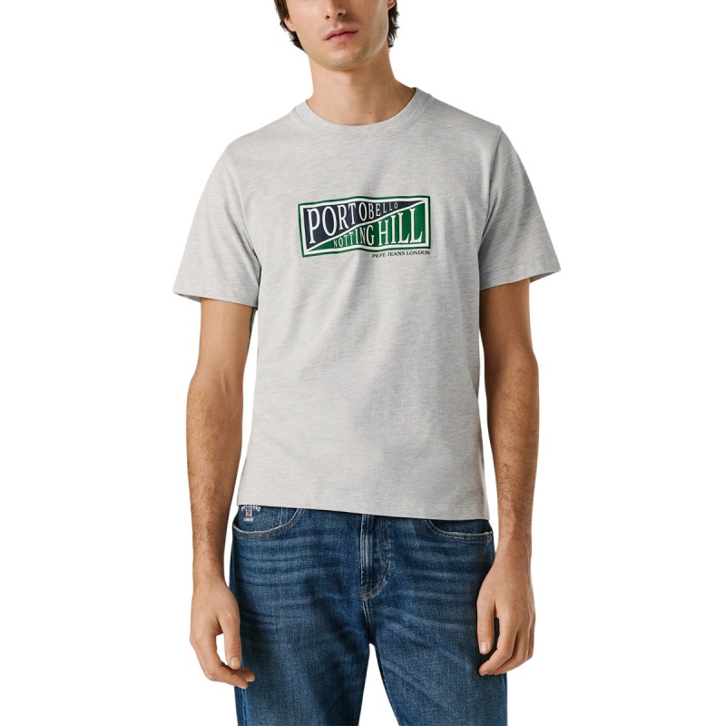 Pepe Jeans Camiseta George Gris Light Grey Marl Hombre