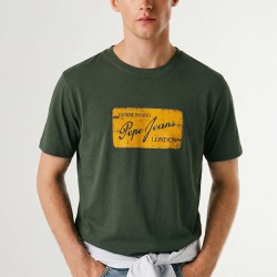 Pepe Jeans Camiseta Suen Verde Olive Green Hombre