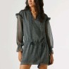 Pepe Jeans Vestido Alex Azul Beige Deep Sea Blue Mujer