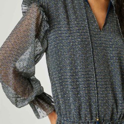 Pepe Jeans Vestido Alex Azul Beige Deep Sea Blue Mujer