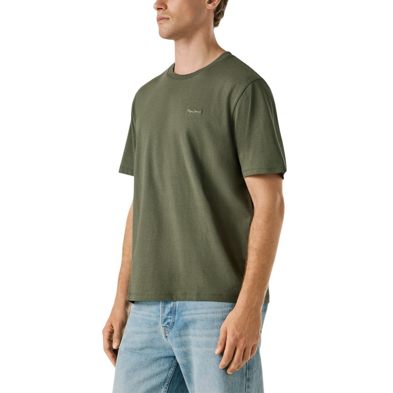 Pepe Jeans Camiseta Contrast Verde Oliva Olive Green Hombre