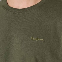 Pepe Jeans Camiseta Contrast Verde Oliva Olive Green Hombre