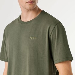 Pepe Jeans Camiseta Contrast Verde Oliva Olive Green Hombre