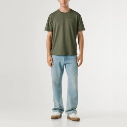 Pepe Jeans Camiseta Contrast Verde Oliva Olive Green Hombre