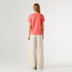 Pepe Jeans Camiseta Megan Rosa Coral Peach Pink Mujer