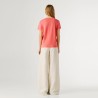 Pepe Jeans Camiseta Megan Rosa Coral Peach Pink Mujer