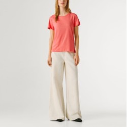 Pepe Jeans Camiseta Megan Rosa Coral Peach Pink Mujer