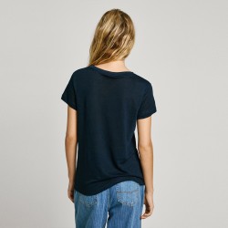 Pepe Jeans Camiseta Megan Azul Oscuro Dulwich Blue Mujer