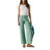 Pepe Jeans Pantalón Vaquero Jean Straight Verde Bleach Green Mujer