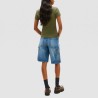 Tommy Hilfiger Camiseta Slim Essential Verde Bay Leaf Mujer