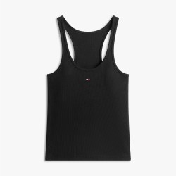 Tommy Hilfiger Camiseta Slium Racer Negro Black Mujer
