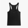 Tommy Hilfiger Camiseta Slium Racer Negro Black Mujer