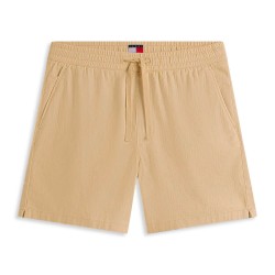 Tommy Hilfiger Pantalón Corto Linen Blend Pull On Beige Gentle Gold Hombre