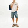 Tommy Hilfiger Camiseta Gym Block Crema Ancient White Hombre