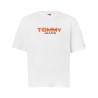 Tommy Hilfiger Camiseta 90s TJ Block Blanco Ecru Hombre