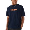 Tommy Hilfiger Camiseta 90s TJ Block Azul Oscuro Dark Night Navy Hombre
