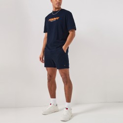 Tommy Hilfiger Camiseta 90s TJ Block Azul Oscuro Dark Night Navy Hombre