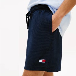 Tommy Hilfiger Pantalón Corto Waffle Beach Azul Oscuro Dark Night Navy Hombre