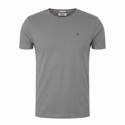Tommy Hilfiger Camiseta Slim Hersey Tee Gris Gravel Grey Hombre