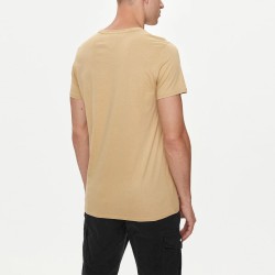 Tommy Hilfiger Camiseta Slim Hersey Tee Beige Gentle Gold Hombre