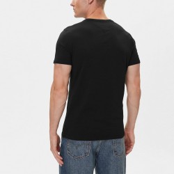 Tommy Hilfiger Camiseta Slim Hersey Tee Negro Black Hombre