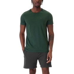 Tommy Hilfiger Camiseta Slim Hersey Tee Verde Shadow Pine Hombre