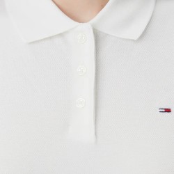 Tommy Hilfiger Polo Manga Corta Essential Blanco Ecru Mujer