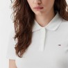 Tommy Hilfiger Polo Manga Corta Essential Blanco Ecru Mujer