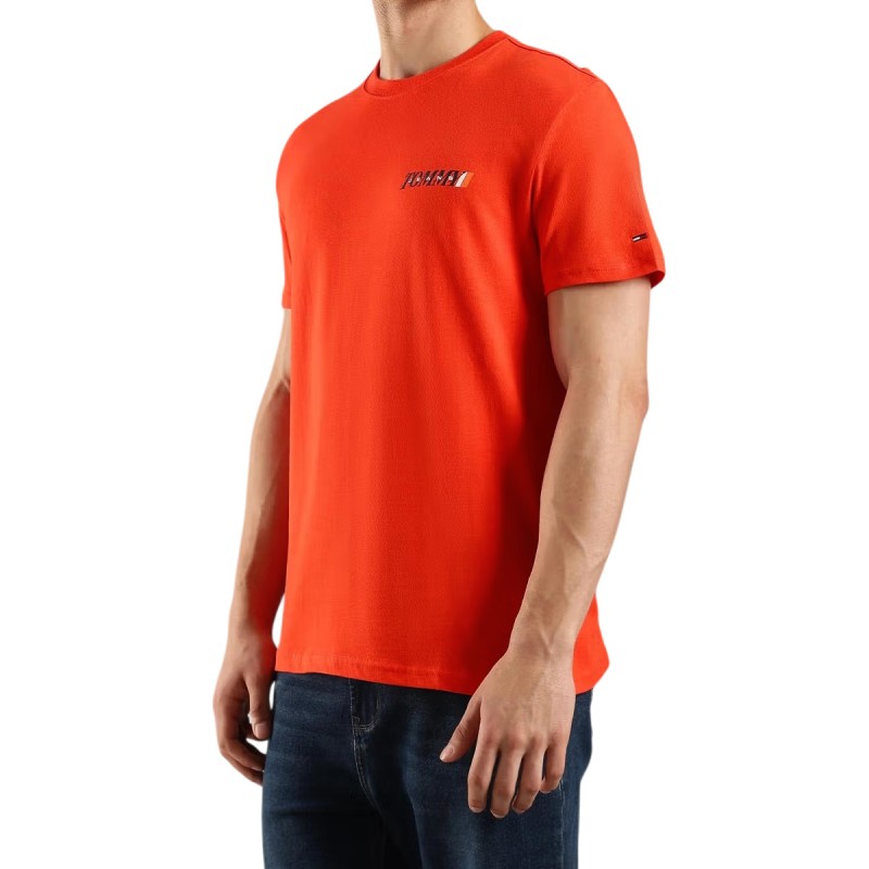Tommy Hilfiger Camiseta Vintage Naranja Oscuro Horizon Hombre