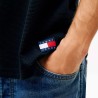 Tommy Hilfiger Camiseta Reg Waffle Azul Oscuro Dark Night Navy Hombre