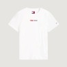 Tommy Hilfiger Camiseta Reg Essential Logo Blanco Ecru Mujer