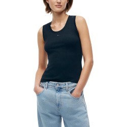 Tommy Hilfiger Camiseta Denim Essentials Azul Oscuro Dark Night Navy Mujer