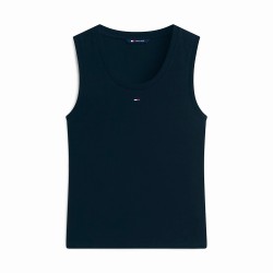 Tommy Hilfiger Camiseta Denim Essentials Azul Oscuro Dark Night Navy Mujer