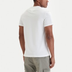Tommy Hilfiger Camiseta Slim Sign Chest Blanco Ecru Hombre