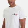 Tommy Hilfiger Camiseta Slim Sign Chest Blanco Ecru Hombre