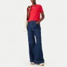 Tommy Hilfiger Camiseta Reg Essential Logo Rojo Red Alert Mujer