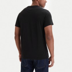 Tommy Hilfiger Camiseta Slim Sign Chest Negro Black Hombre