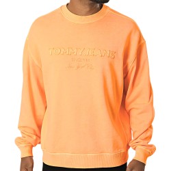 Tommy Hilfiger Jersey New Classics Crew Naranja Coral Faded Sun Kiss Hombre