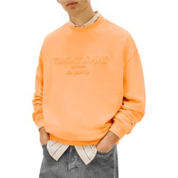 Tommy Hilfiger Jersey New Classics Crew Naranja Coral Faded Sun Kiss Hombre