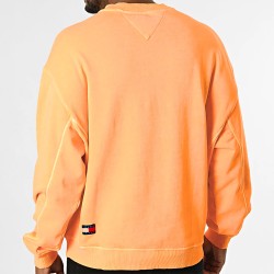 Tommy Hilfiger Jersey New Classics Crew Naranja Coral Faded Sun Kiss Hombre