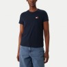 Tommy Hilfiger Camiseta Wavy Flag SS Tee Azul Oscuro Dark Night Navy Mujer