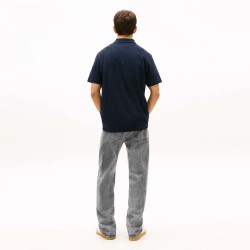 Tommy Hilfiger Polo Reg Waffle Azul Oscuro Dark Night Navy Hombre