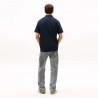Tommy Hilfiger Polo Reg Waffle Azul Oscuro Dark Night Navy Hombre