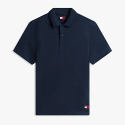Tommy Hilfiger Polo Reg Waffle Azul Oscuro Dark Night Navy Hombre