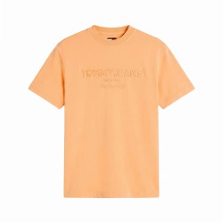 Tommy Hilfiger Camiseta New Classics SS Tee Naranja Faded Sun Kiss Hombre
