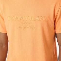 Tommy Hilfiger Camiseta New Classics SS Tee Naranja Faded Sun Kiss Hombre