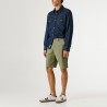 Pepe Jeans Pantalón Corto Chino Regular Verde Washed Army Green Hombre