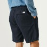 Pepe Jeans Pantalón Corto Relaxed Lino Azul Marino Dulwich Blue Hombre