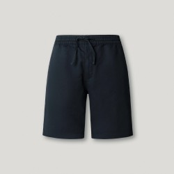 Pepe Jeans Pantalón Corto Relaxed Lino Azul Marino Dulwich Blue Hombre